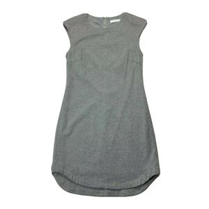 Trina Turk Soft Gray Jersey Knit Sheath Dress Fully Lined Womens Size 4